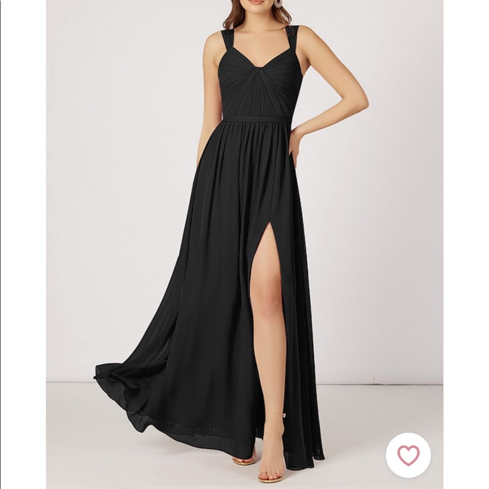 Azazie Evie in Black. Worn once.